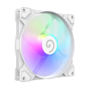 Кулер для корпусу GAMEMAX 140 мм, 4pin(M/F)/3pin(M/F), ARGB, PWM, білий FN14A-S5-W UA
