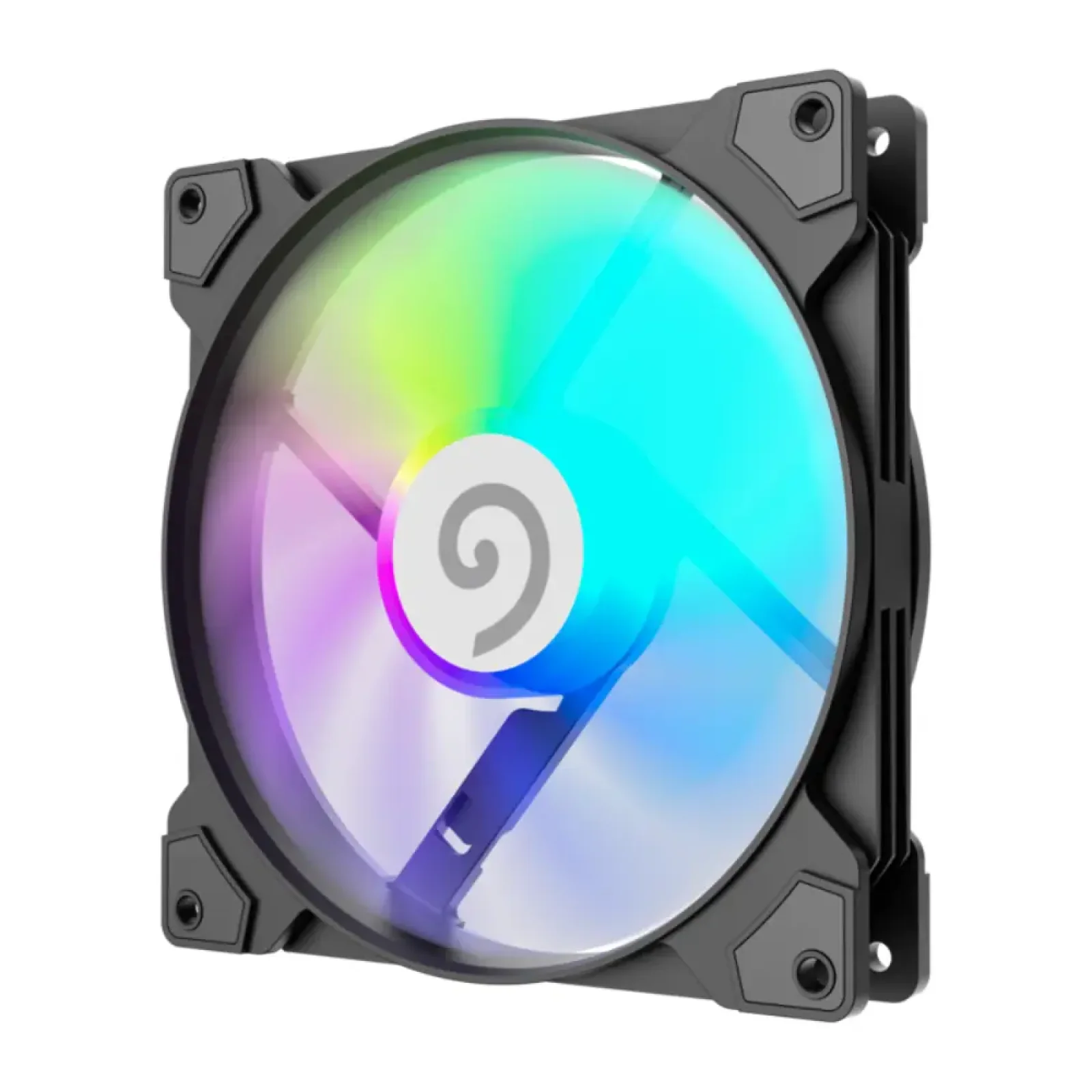 Кулер для корпусу GAMEMAX 140 мм, 4pin(M/F)/3pin(M/F), ARGB, PWM, чорна рамка FN14A-S5 UA