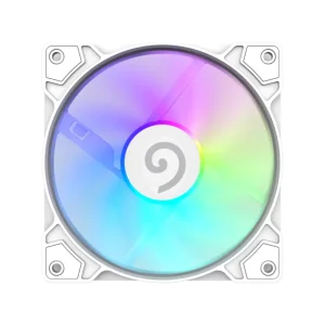 Кулер для корпусу GAMEMAX 120 мм, 4pin(M/F)/3pin(M/F), ARGB, PWM, білий FN12A-S5-W UA