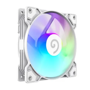 Кулер для корпусу GAMEMAX 120 мм, 4pin(M/F)/3pin(M/F), ARGB, PWM, білий FN12A-S5-W UA