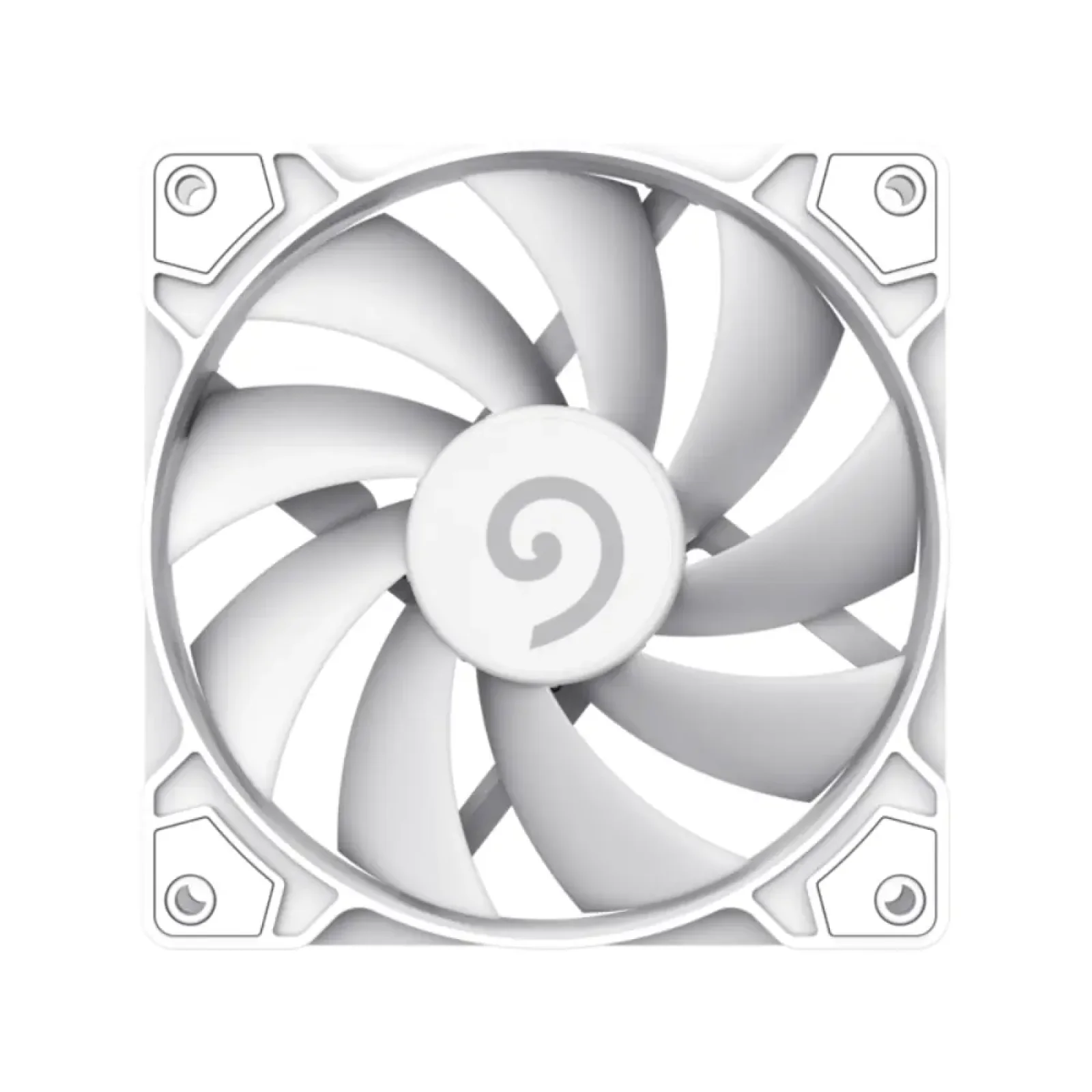 Кулер для корпусу GAMEMAX 120 мм, 4pin(M/F)/3pin(M/F), ARGB, PWM, білий FN12A-S5-W UA