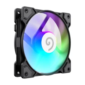 Кулер для корпусу GAMEMAX 120 мм, 4pin(M/F)/3pin(M/F), ARGB, PWM, чорна рамка FN12A-S5 UA