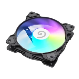 Кулер для корпусу GAMEMAX 120 мм, 4pin(M/F)/3pin(M/F), ARGB, PWM, чорна рамка FN12A-S5 UA