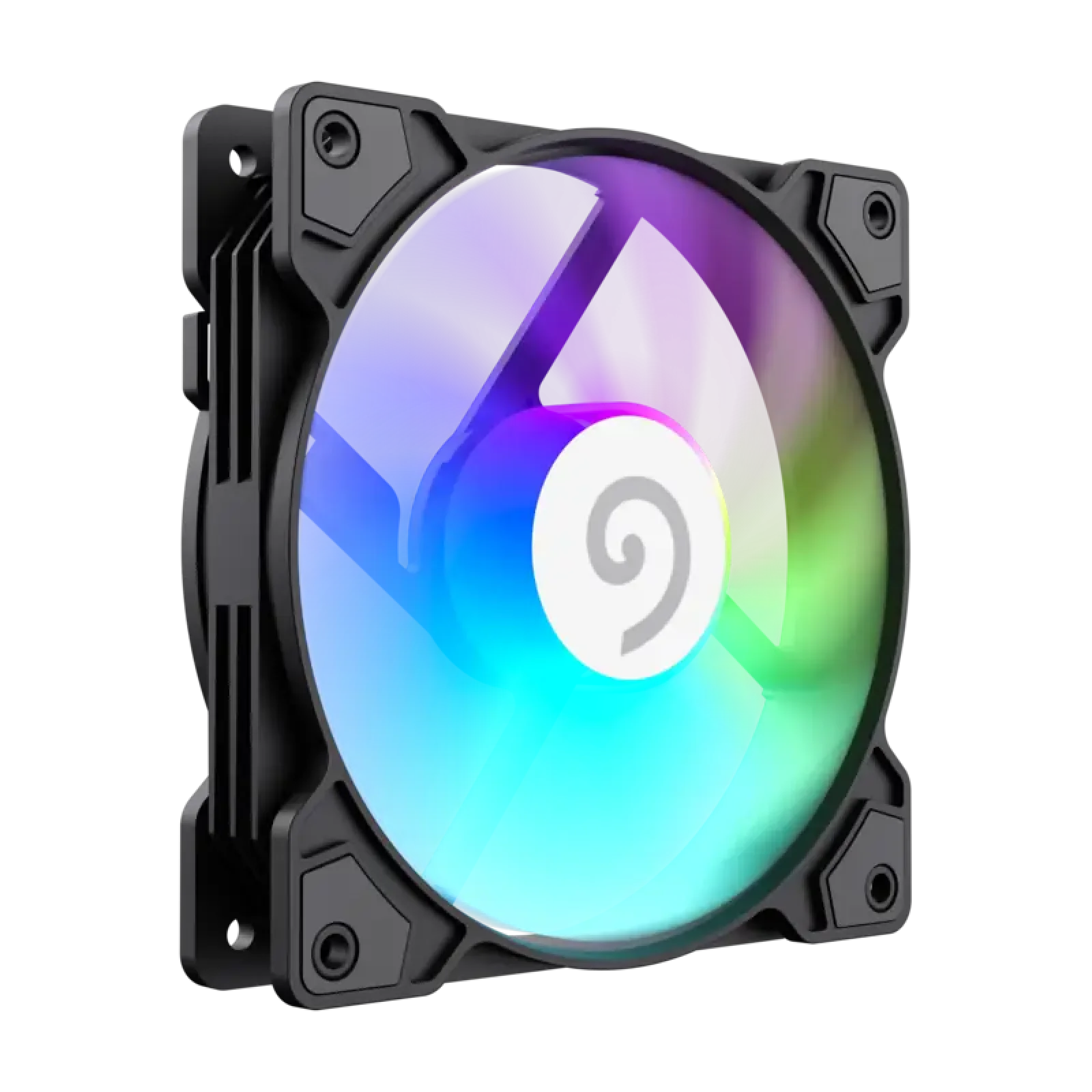 Кулер для корпусу GAMEMAX 120 мм, 4pin(M/F)/3pin(M/F), ARGB, PWM, чорна рамка FN12A-S5 UA
