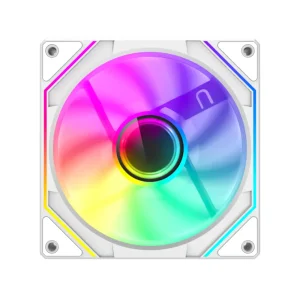 Кулер для корпусу GAMEMAX 120 мм, 4pin(M/F)/3pin(M/F), ARGB, PWM, білий, реверсивний FN12A-S8I-RW UA