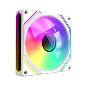 Кулер для корпусу GAMEMAX 120 мм, 4pin(M/F)/3pin(M/F), ARGB, PWM, білий, реверсивний FN12A-S8I-RW UA
