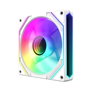 Кулер для корпусу GAMEMAX 120 мм, 4pin(M/F)/3pin(M/F), ARGB, PWM, білий, реверсивний FN12A-S8I-RW UA