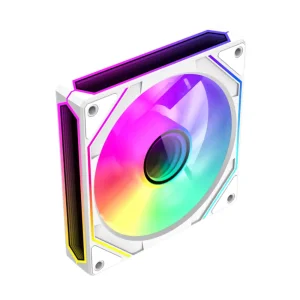 Кулер для корпусу GAMEMAX 120 мм, 4pin(M/F)/3pin(M/F), ARGB, PWM, білий, реверсивний FN12A-S8I-RW UA