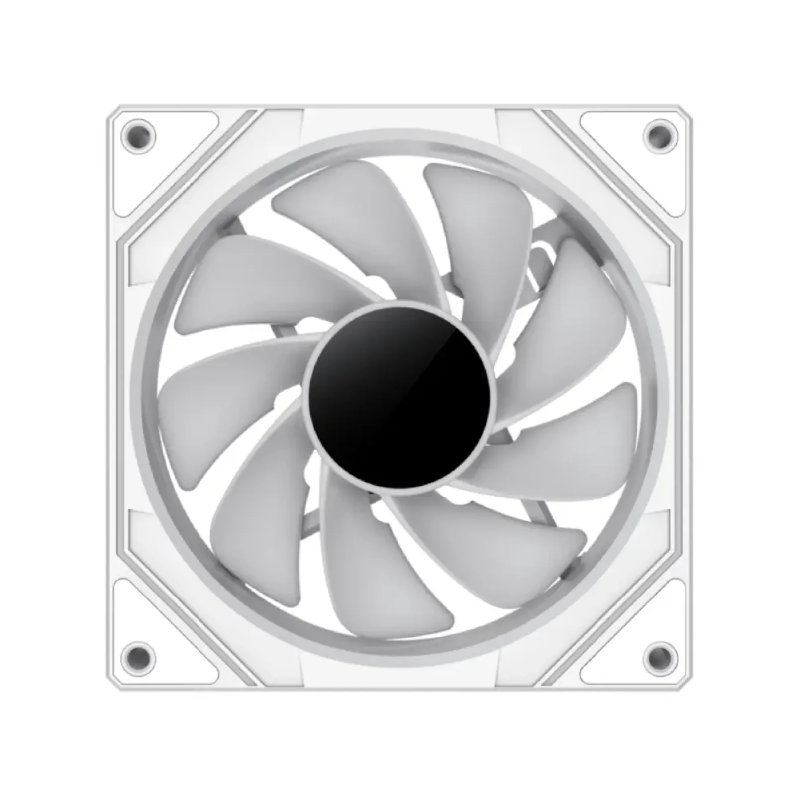Кулер для корпусу GAMEMAX 120 мм, 4pin(M/F)/3pin(M/F), ARGB, PWM, білий, реверсивний FN12A-S8I-RW UA