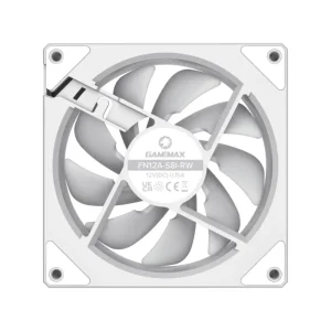 Кулер для корпусу GAMEMAX 120 мм, 4pin(M/F)/3pin(M/F), ARGB, PWM, білий, реверсивний FN12A-S8I-RW UA