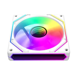 Кулер для корпусу GAMEMAX 120 мм, 4pin(M/F)/3pin(M/F), ARGB, PWM, білий, реверсивний FN12A-S8I-RW UA