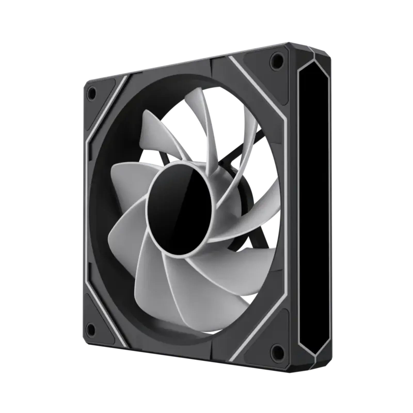 Кулер для корпусу GAMEMAX 120 мм, 4pin(M/F)/3pin(M/F), ARGB, PWM, чорна рамка, реверсивний FN12A-S8I-R UA