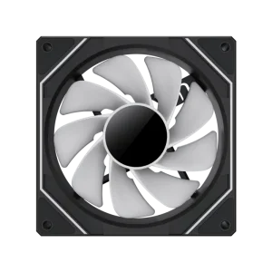 Кулер для корпусу GAMEMAX 120 мм, 4pin(M/F)/3pin(M/F), ARGB, PWM, чорна рамка, реверсивний FN12A-S8I-R UA