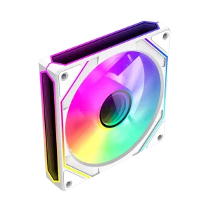 Кулер для корпусу GAMEMAX 120 мм, 4pin(M/F)/3pin(M/F), ARGB, PWM, білий FN12A-S8I-W UA