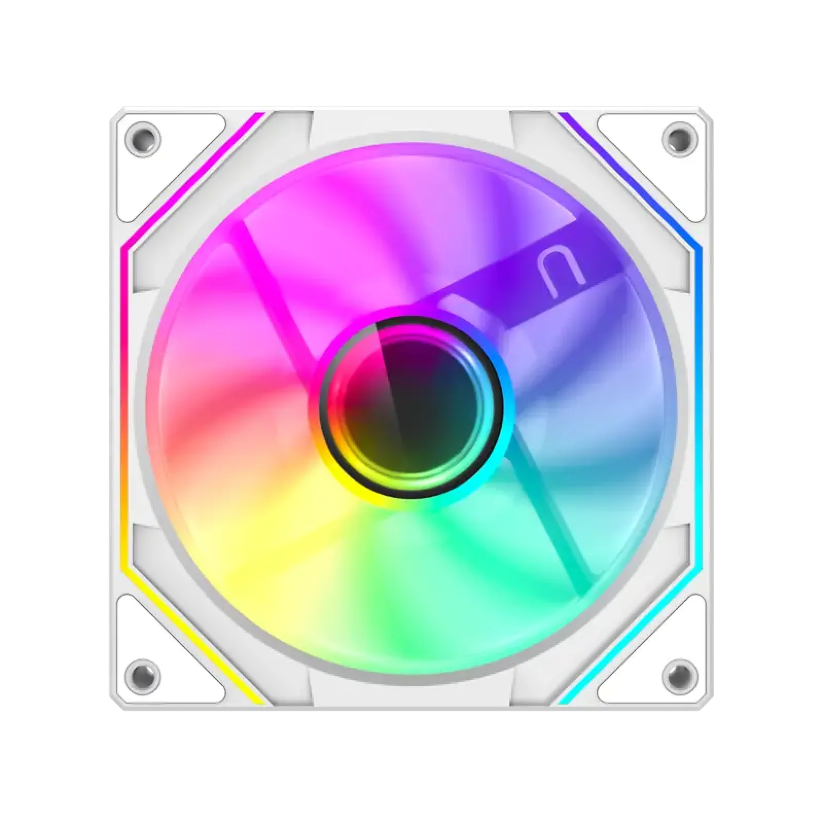 Кулер для корпусу GAMEMAX 120 мм, 4pin(M/F)/3pin(M/F), ARGB, PWM, білий FN12A-S8I-W UA