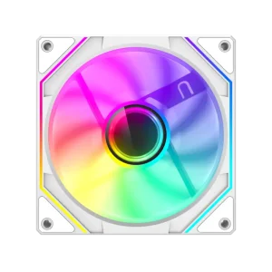 Кулер для корпусу GAMEMAX 120 мм, 4pin(M/F)/3pin(M/F), ARGB, PWM, білий FN12A-S8I-W UA