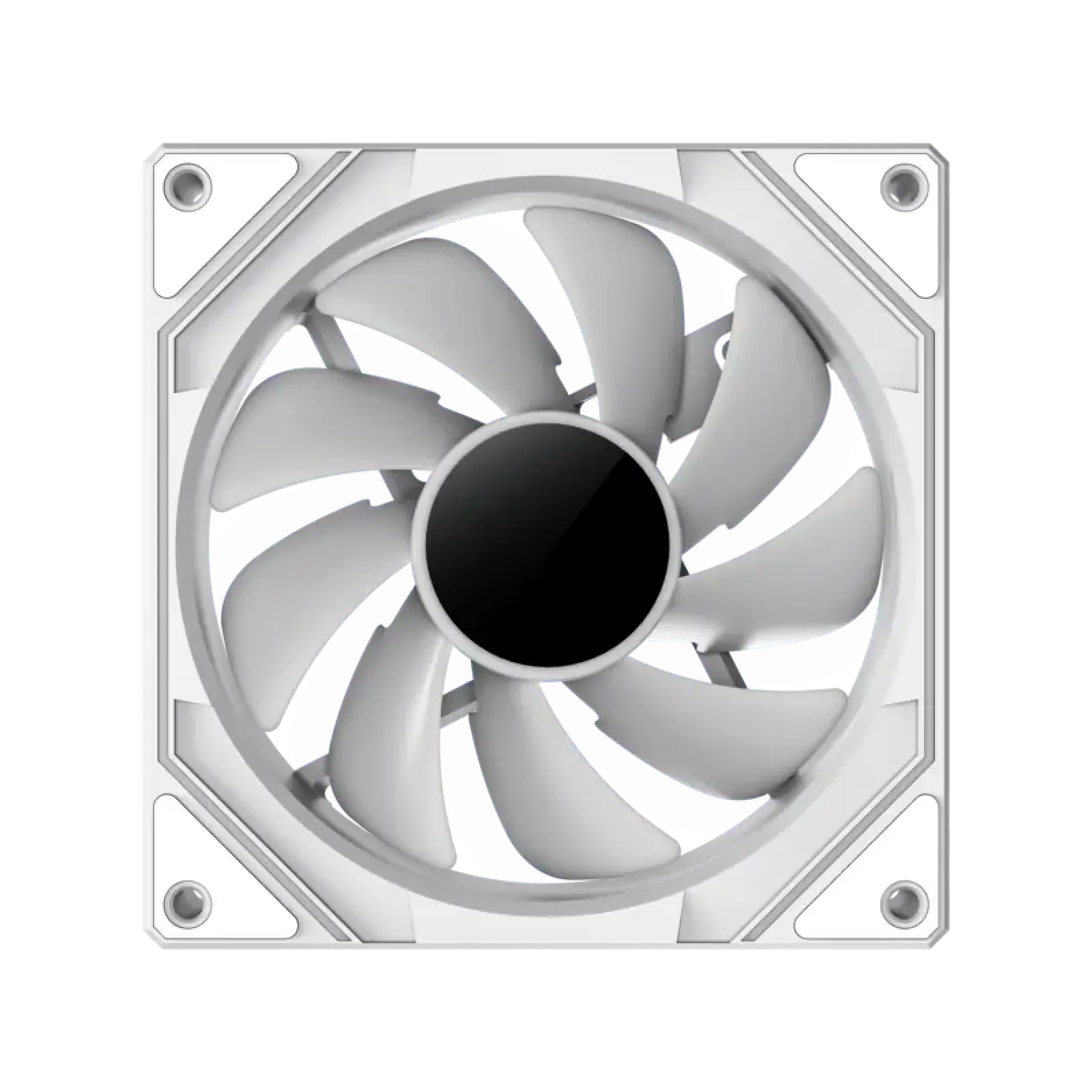 Кулер для корпусу GAMEMAX 120 мм, 4pin(M/F)/3pin(M/F), ARGB, PWM, білий FN12A-S8I-W UA