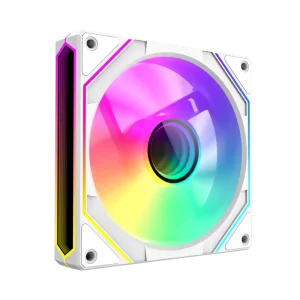 Кулер для корпусу GAMEMAX 120 мм, 4pin(M/F)/3pin(M/F), ARGB, PWM, білий FN12A-S8I-W UA
