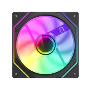 Кулер для корпуса GAMEMAX 120 мм, 4pin(M/F)/3pin(M/F), ARGB, PWM, чорна рамка FN12A-S8I UA