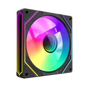 Кулер для корпуса GAMEMAX 120 мм, 4pin(M/F)/3pin(M/F), ARGB, PWM, чорна рамка FN12A-S8I UA