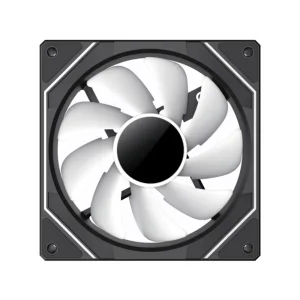 Кулер для корпуса GAMEMAX 120 мм, 4pin(M/F)/3pin(M/F), ARGB, PWM, чорна рамка FN12A-S8I UA