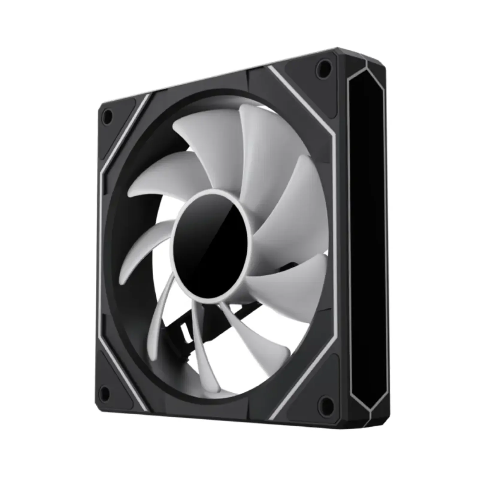 Кулер для корпуса GAMEMAX 120 мм, 4pin(M/F)/3pin(M/F), ARGB, PWM, чорна рамка FN12A-S8I UA