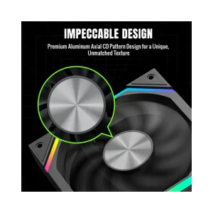 Кулер для корпусу GAMEMAX 120 мм, 4pin(M/F)/3pin(M/F), ARGB, PWM, чорний FN12A-N2 UA