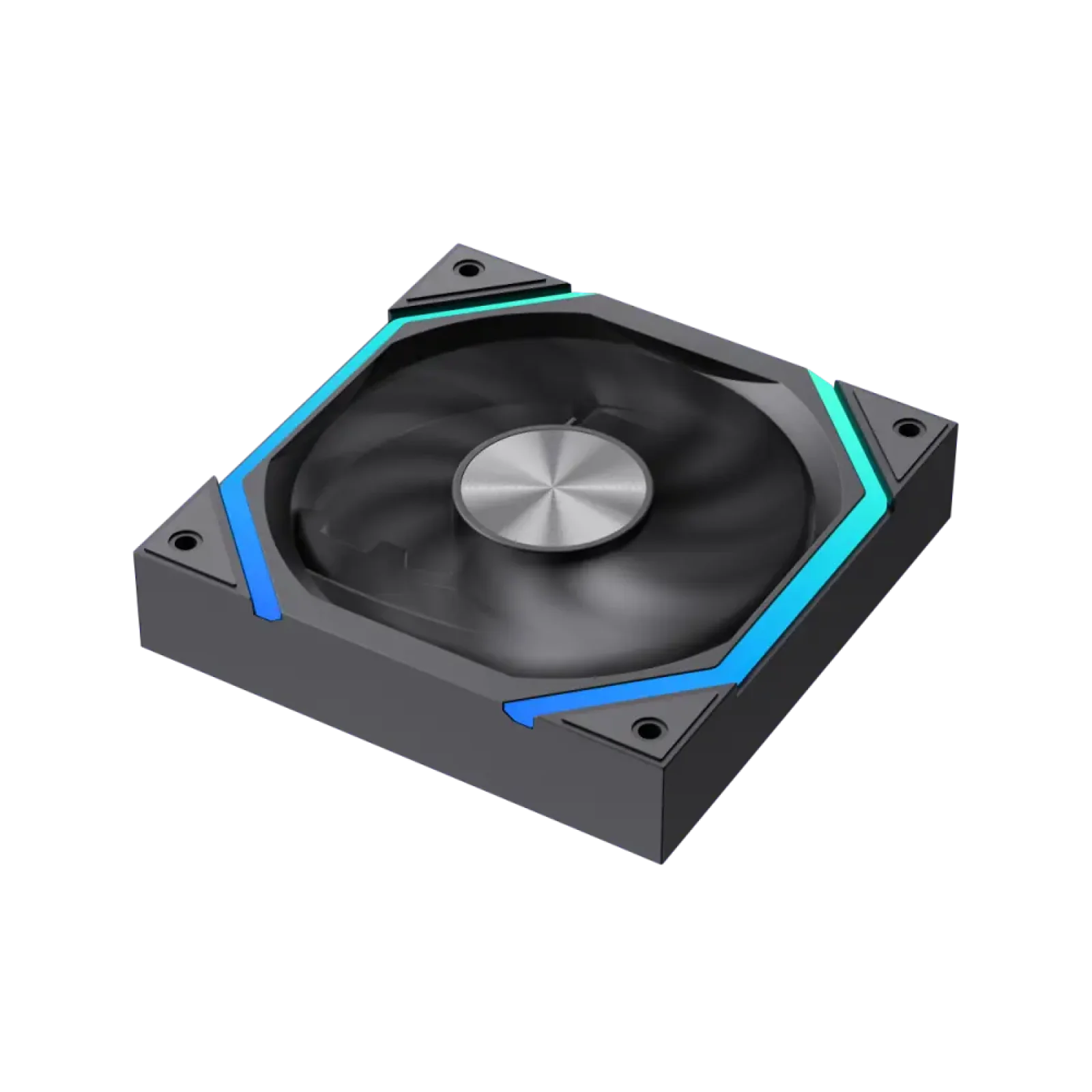 Кулер для корпусу GAMEMAX 120 мм, 4pin(M/F)/3pin(M/F), ARGB, PWM, чорний FN12A-N2 UA