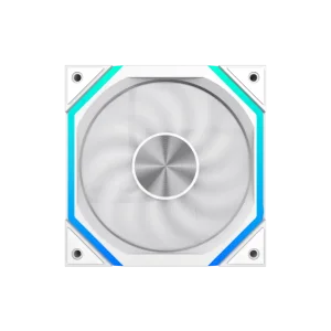Кулер для корпуса GAMEMAX 120 мм, 4pin(M/F)/3pin(M/F), ARGB, PWM, білий FN12A-N2-W UA