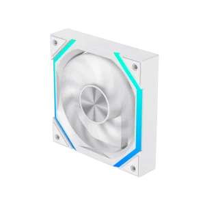Кулер для корпуса GAMEMAX 120 мм, 4pin(M/F)/3pin(M/F), ARGB, PWM, білий FN12A-N2-W UA