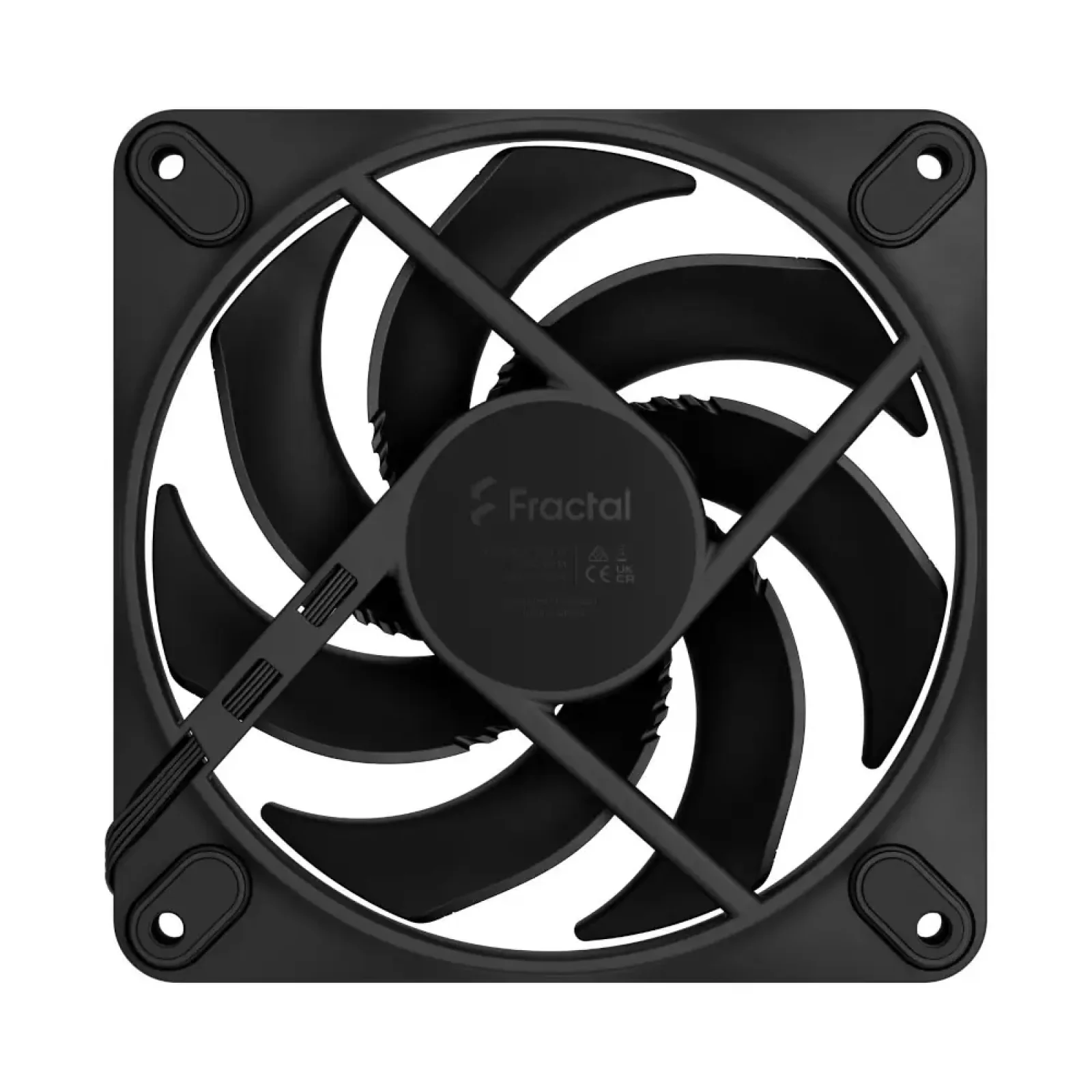Вентилятор для корпуса FRACTAL DESIGN 120 мм, чорний, PWM, Zero-RPM capability, Momentum 12 Black (FD-F-MO1-1201) UA