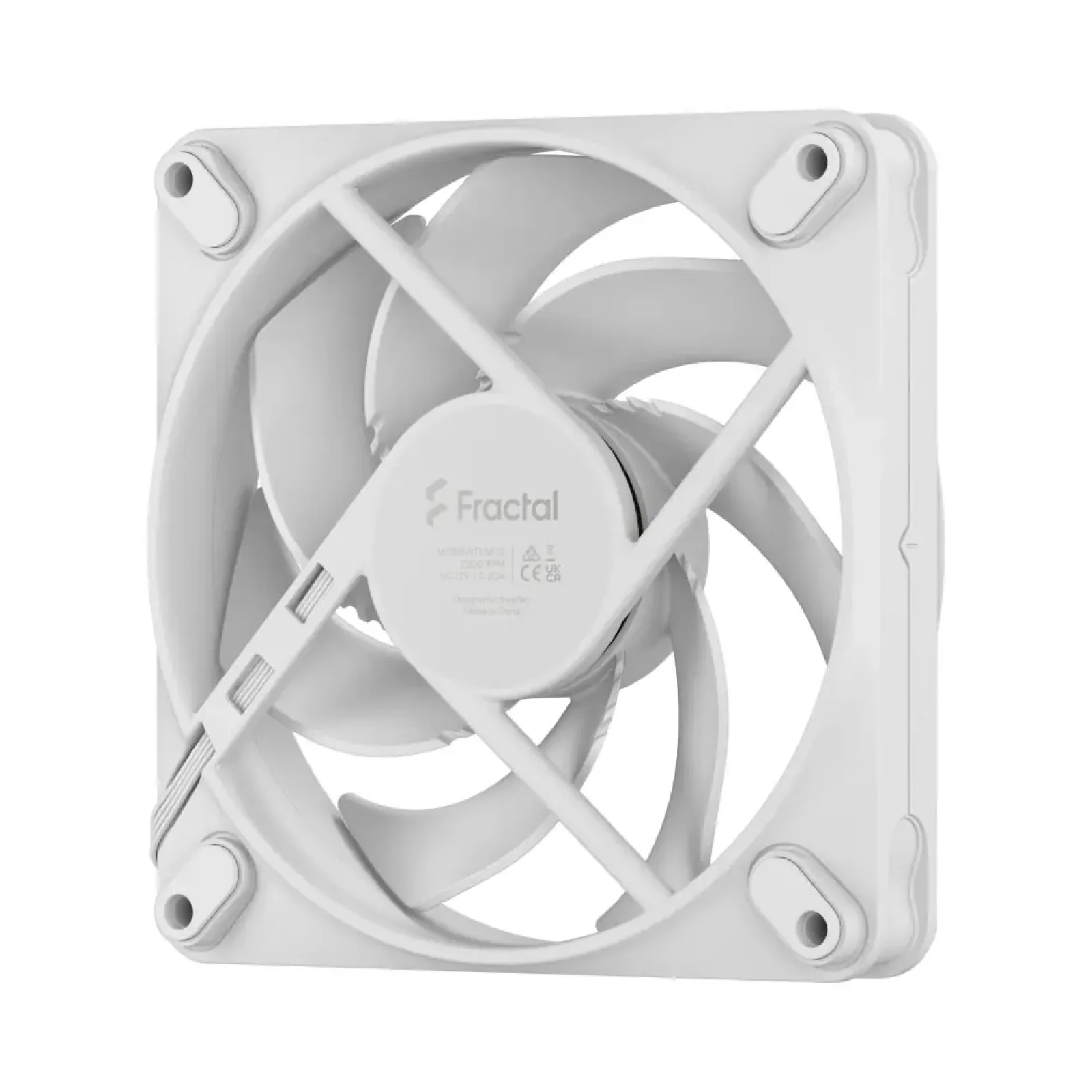 Вентилятор для корпуса FRACTAL DESIGN 120 мм, білий, PWM, Zero-RPM capability, Momentum 12 White (FD-F-MO1-1202) UA