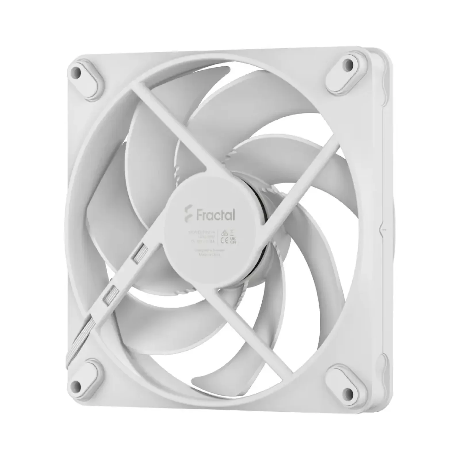 Вентилятор для корпуса FRACTAL DESIGN 140 мм, білий, PWM, Zero-RPM capability, Momentum 14 White (FD-F-MO1-1402) UA