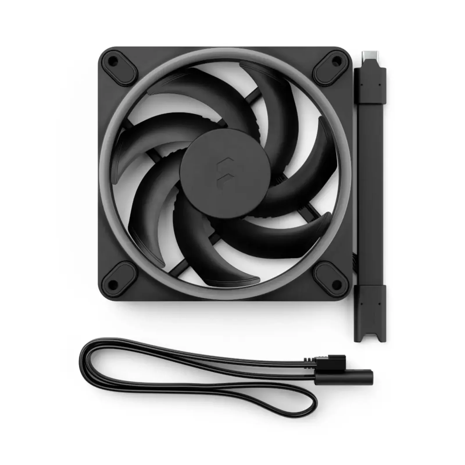 Вентилятор для корпуса FRACTAL DESIGN 120 мм, чорний, ARGB PWM, Zero-RPM capability, Momentum 12 RGB Black (FD-F-MR1-1201) UA