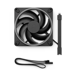 Вентилятор для корпуса FRACTAL DESIGN 140 мм, чорний, ARGB PWM, Zero-RPM capability, Momentum 14 RGB Black (FD-F-MR1-1401) UA