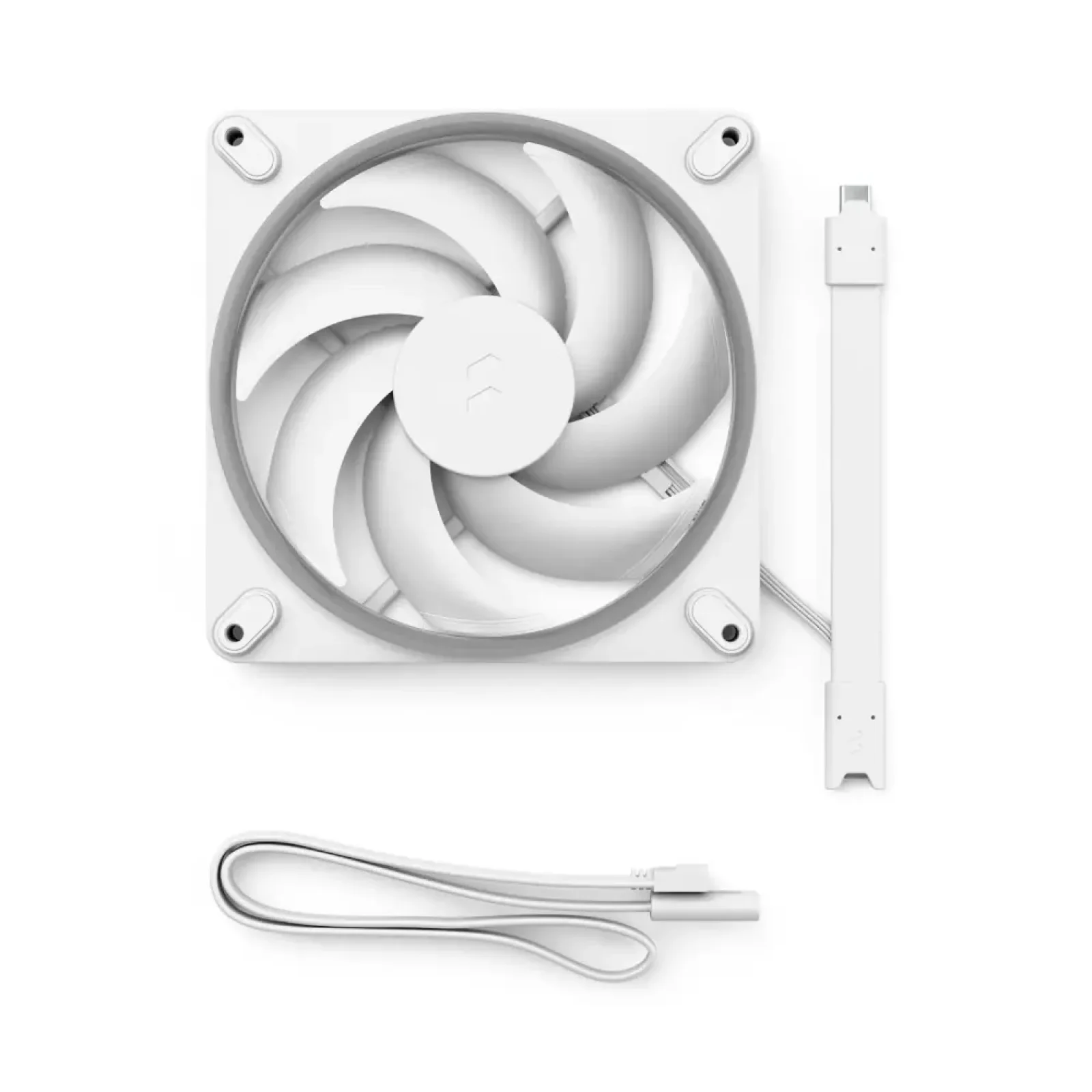 Вентилятор для корпуса FRACTAL DESIGN 140 мм, білий, ARGB PWM, Zero-RPM capability, Momentum 14 RGB White (FD-F-MR1-1402) UA