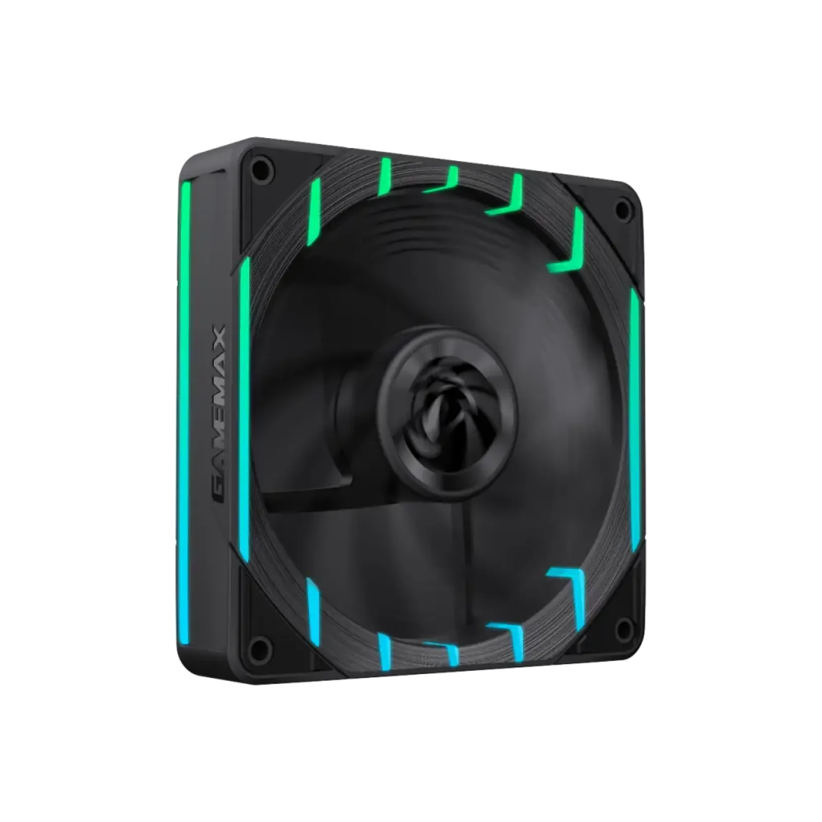 Кулер для корпуса GAMEMAX 120мм 3pin AURA (M/F)&4pin PWM Air Flow66.89 CFM Static Air Pressure2.62mm - H2ON Tornado T12 ARGB-R UA