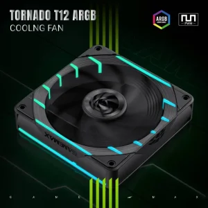 Кулер для корпуса GAMEMAX 120мм 3pin AURA (M/F)&4pin PWM A ir Flow66.89 CFM Static Air Pressure2.62mm - H2ONo Tornado T12 ARGB UA