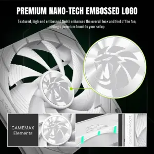 Кулер для корпуса GameMax Tornado T12 ARGB-W UA