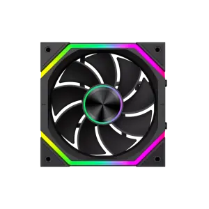 Кулер для корпуса GameMax FN12A-N2 Wireless Revers Black 3pcs (FN12A-N2 WL-R) UA