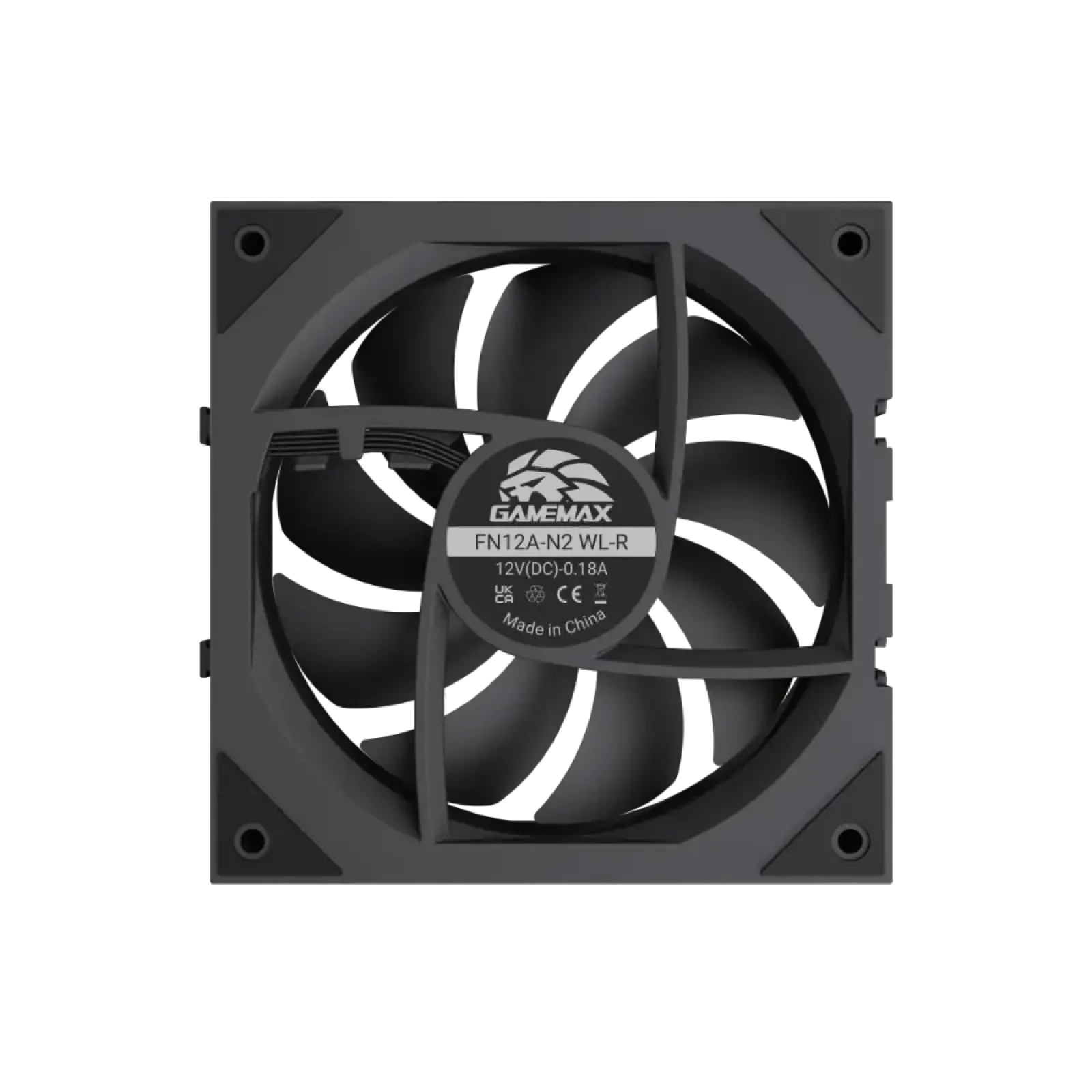 Кулер для корпуса GameMax FN12A-N2 Wireless Revers Black 3pcs (FN12A-N2 WL-R) UA