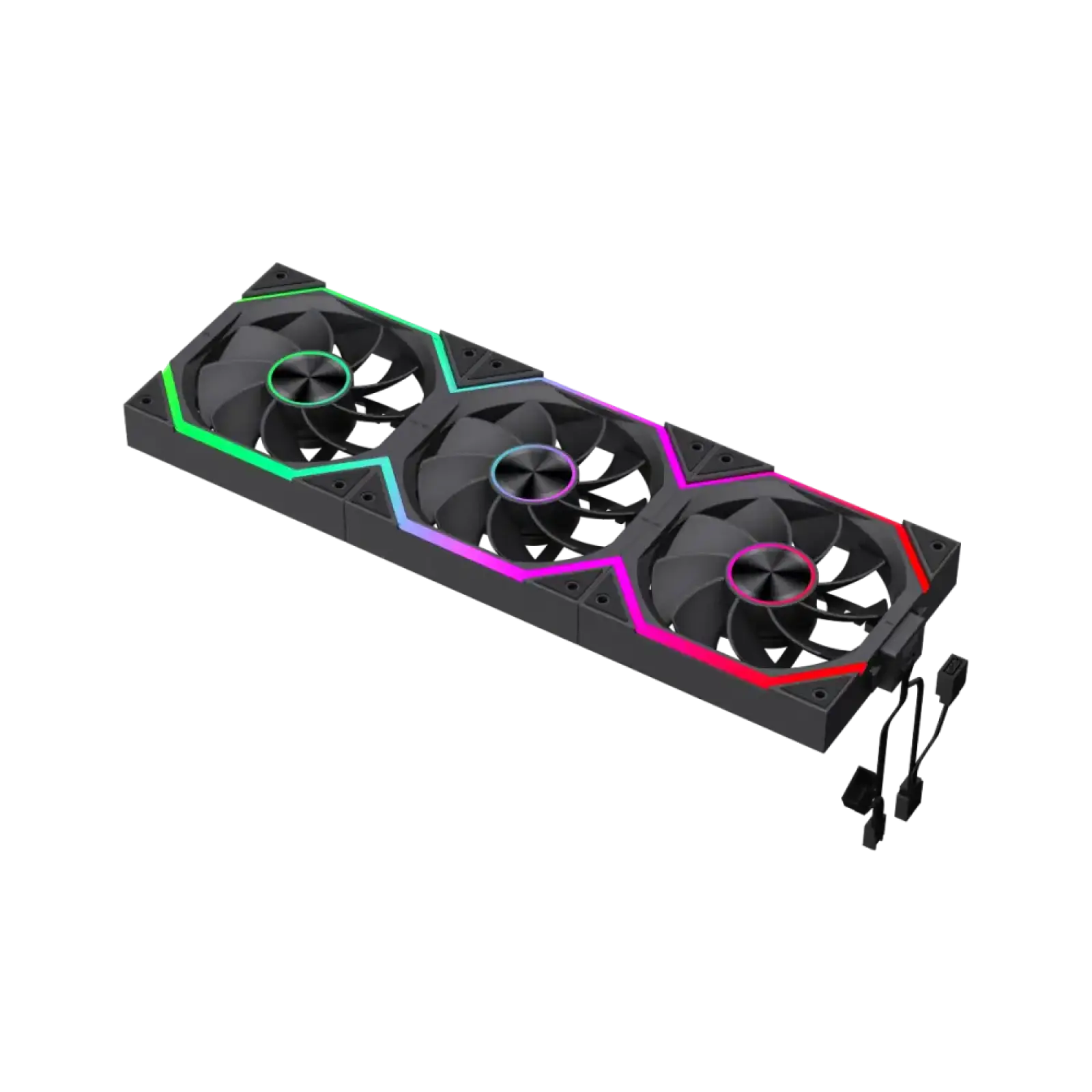 Кулер для корпуса GameMax FN12A-N2 Wireless Revers Black 3pcs (FN12A-N2 WL-R) UA