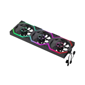 Кулер для корпуса GameMax FN12A-N2 Wireless Revers Black 3pcs (FN12A-N2 WL-R) UA