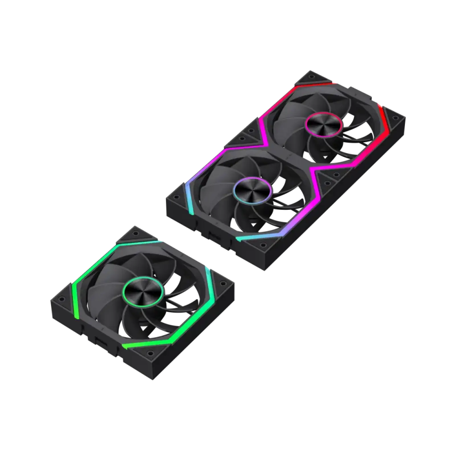 Кулер для корпуса GameMax FN12A-N2 Wireless Revers Black 3pcs (FN12A-N2 WL-R) UA