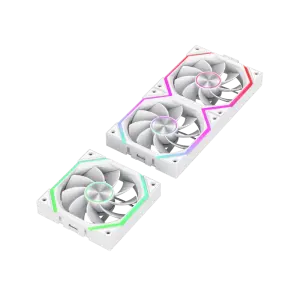 Кулер для корпуса GameMax FN12A-N2 Wireless Revers White 3pcs (FN12A-N2 WL-RW) UA