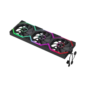 Кулер для корпуса GameMax FN12A-N2 Wireless Black 3pcs (FN12A-N2 WL) UA