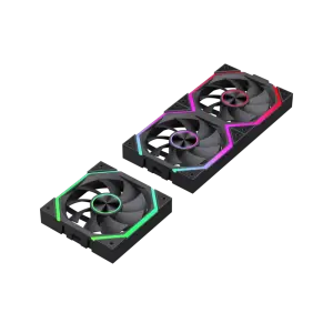 Кулер для корпуса GameMax FN12A-N2 Wireless Black 3pcs (FN12A-N2 WL) UA