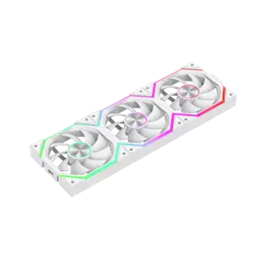 Кулер для корпусу GAMEMAX KIT 3*120мм 3pin AURA (M/F)&4pin PWM Air Flow58,6 CFM Static Air Pressure1.98mm - FN12A-N2 WL-W UA