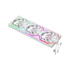 Кулер для корпусу GAMEMAX KIT 3*120мм 3pin AURA (M/F)&4pin PWM Air Flow58,6 CFM Static Air Pressure1.98mm - FN12A-N2 WL-W UA