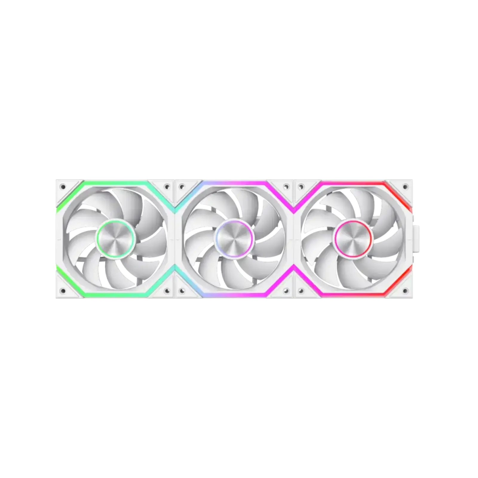 Кулер для корпусу GAMEMAX KIT 3*120мм 3pin AURA (M/F)&4pin PWM Air Flow58,6 CFM Static Air Pressure1.98mm - FN12A-N2 WL-W UA